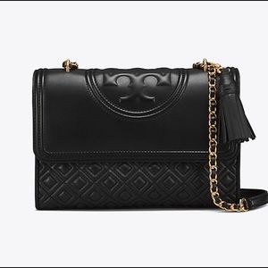 Tory Burch black Fleming Bag. Convertible. New